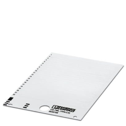 Phoenix Contact UniSheet Terminal Marker Strip; US-TML (104X3.8); for THERMOMARK PRIME/CARD; 22 Strips; Variable Width; White